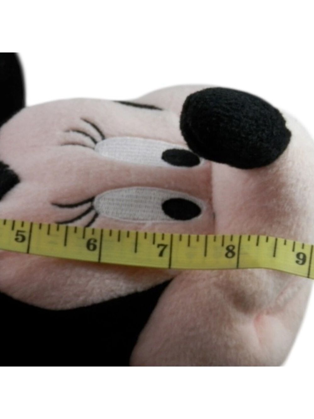Disney Minnie Mouse Red and Black Plush Purse Shoulder Bag with 3-D Head Zip - Picture 8 of 10